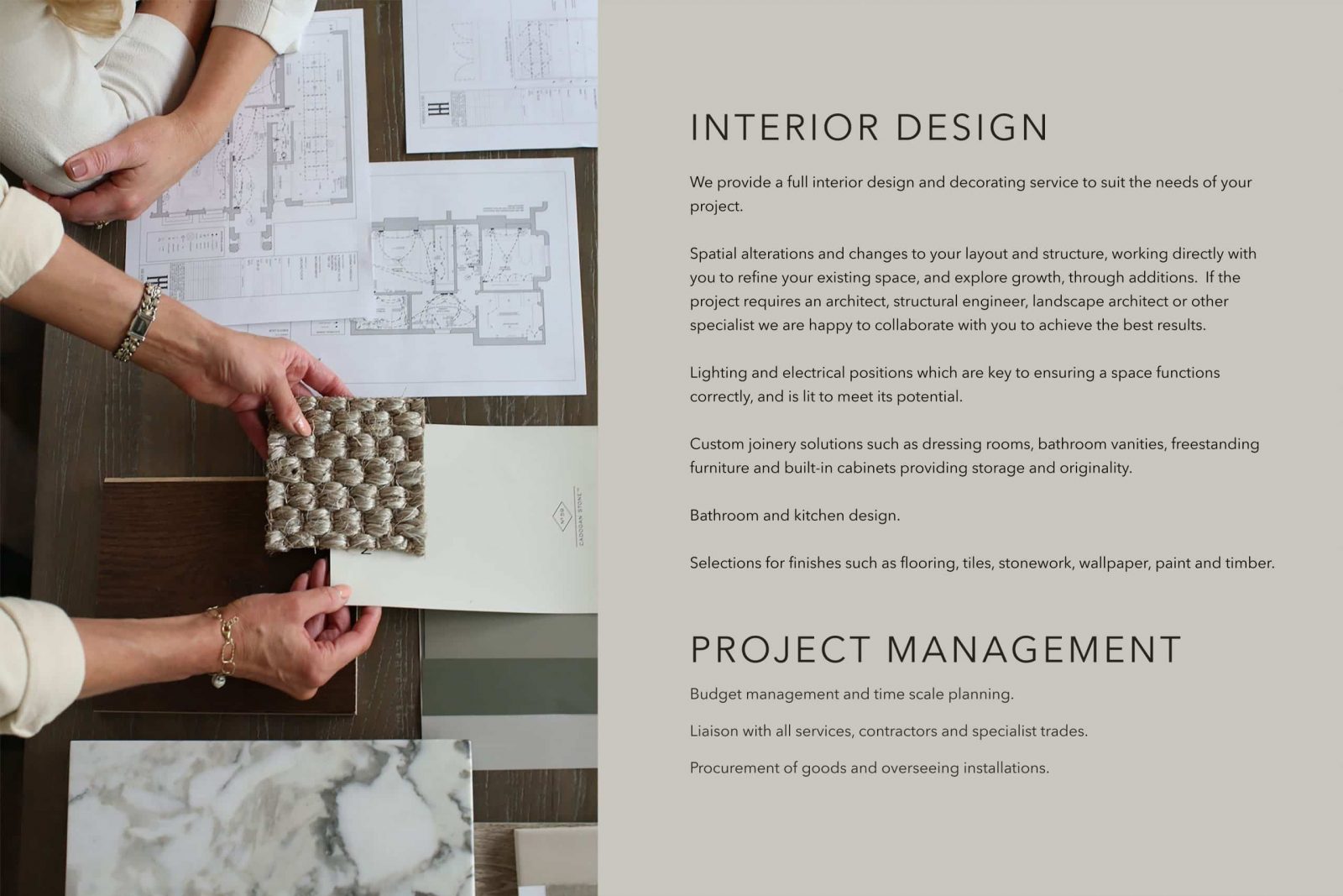 Interior Design and Project Management